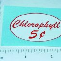 5c Chlorophyll Oval Vending Machine Sticker Main Image