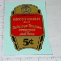 5c Columbus Gold Graphic Replacement Vending Machine Sticker Main Image