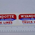 Pair Wyandotte Truck Lines Side Panel Stickers Main Image