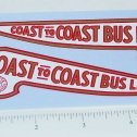 Pair Wyandotte Coast To Coast Bus Replacement Stickers Main Image