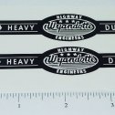 Pair Wyandotte Rocker Dump Construction Toy Stickers Main Image