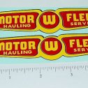 Pair Wyandotte Motor Fleet Semi Trailer Sticker Set Main Image