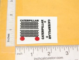 Ertl CAT Loader Construction Toy Replacement Stickers Set