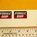 Ertl International Hydraulic Dump Truck Replacement Sticker Set Main Image