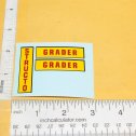 Structo Road Grader Construction Toy Replacement Sticker Set Main Image
