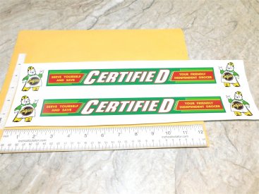 Structo Certified Grocers Private Label Semi Truck Replacement Stickers Main Image