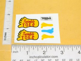 Tonka Twinkle Toes Volkswagen Bug Replacement Sticker Set
