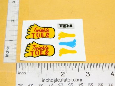 Tonka Twinkle Toes Volkswagen Bug Replacement Sticker Set Main Image