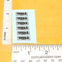 Sheet 6 Mini Tonka Truck/Car/Volkswagen Bug Silver License Plate Stickes Main Image