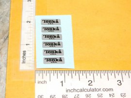 Sheet 6 Mini Tonka Truck/Car/Volkswagen Bug Silver License Plate Stickes