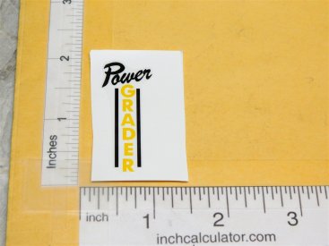 Wyandotte Road Grader Construction Toy Replacement Sticker Main Image