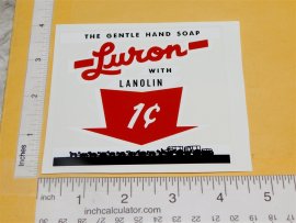 1C Luron Powdered Soap Vending Machine Sticker