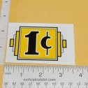 1C Art Deco Styled Yellow/Black Vending Machine Sticker Main Image