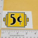5C Art Deco Styled Yellow/Black Vending Machine Sticker Main Image
