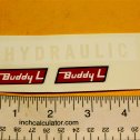Buddy L Hydraulic Dump Truck Replacement Sticker Set Main Image
