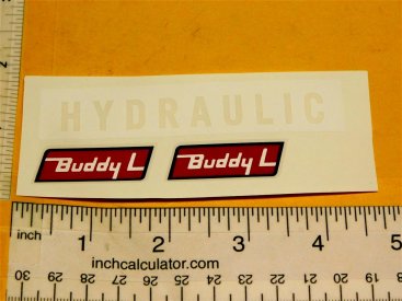Buddy L Hydraulic Dump Truck Replacement Sticker Set Main Image