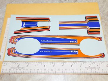 Set Cox Thimble Drome Chevy Vega Funny Car Stickers Main Image