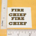 Pair Saunders Fire Chief Car Replacement Sticker Set Main Image