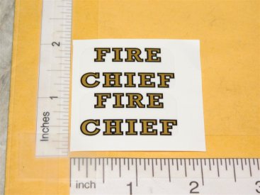 Pair Saunders Fire Chief Car Replacement Sticker Set Main Image Pair Saunders Fire Chief Car Replacement Sticker Set Main Image