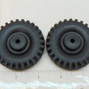 Pair of Rubber Tonka Script Tire Toy Parts Main Image