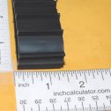 Pair Tonka Giant Dozer Rubber Tracks Replacement Toy Part Alternate View 1