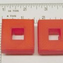 Tonka Turbo Diesel 3D Printed Red Flasher Lights 2, Replacement Toy Part Main Image