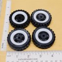 Set 4 Structo 3D Printed Plastic Replacement Wheel & Insert Toy Parts Main Image
