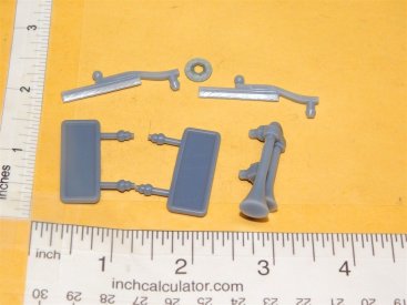 Marx 3D Printed Powerhouse Truck Wipers/Mirrors/Air Horn Toy Parts Set Main Image