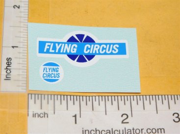 Hubley Flying Circus Airplanes Replacement Stickers Main Image Hubley Flying Circus Airplanes Replacement Stickers Main Image