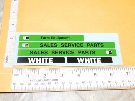Nylint White Farm Sales/Service Chevy Pickup Replacement Sticker Set