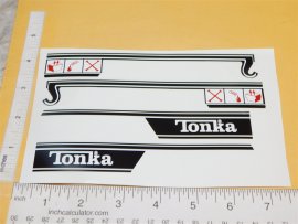 Tonka Yellow Dodge Wrecker Tow Truck Replacement Sticker Set