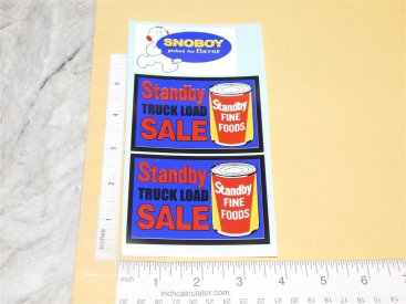 Mini Tonka SnoBoy Foods Private Label Semi Replacement Sticker Set Main Image Mini Tonka SnoBoy Foods Private Label Semi Replacement Sticker Set Main Image