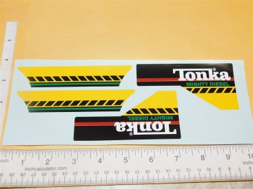 Tonka Mighty Diesel Door & Chassis Replacement Sticker Set Main Image Tonka Mighty Diesel Door & Chassis Replacement Sticker Set Main Image
