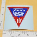 10C Tom's Toasted Peanuts Vending Machine Sticker Main Image