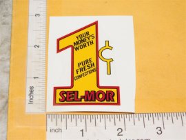 1C Sel-Mor Confections Vending Machine Sticker