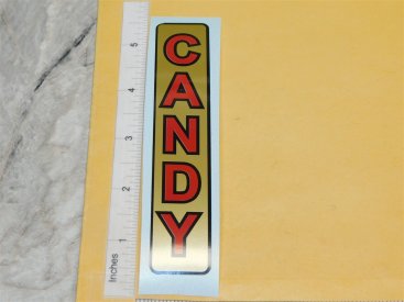 Vertical Candy Gold/Red/Black Generic Vending Machine Sticker Main Image Vertical Candy Gold/Red/Black Generic Vending Machine Sticker Main Image