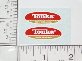 Pair Tonka Gen 1 New Zealand Oval Replacement Stickers