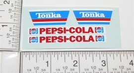Mini Tonka Pepsi Deliver Truck Replacement Sticker Set