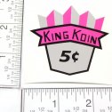5 Cent King Koin Vending Machine Sticker Main Image