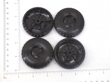 Buddy L Set of 4 Plastic Replacement Wheel/Tire Toy Parts Main Image Buddy L Set of 4 Plastic Replacement Wheel/Tire Toy Parts Main Image