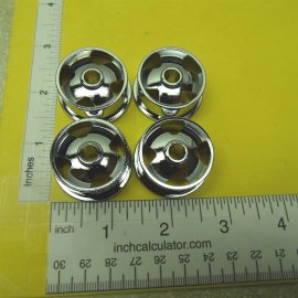 Chrome Plated Smith Miller 4 Spoke Cast Replacement Wheel Part