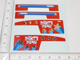 Tonka Dirty Demo Truck Replacement Sticker Set