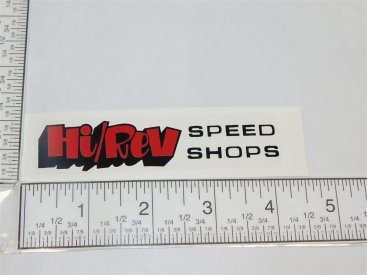 4" Hi Rev Speed Shops Sticker Main Image