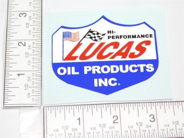 3" Lucas Hi Performance Oil Products Sticker Main Image