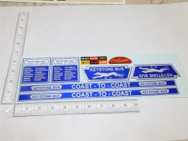 Keystone Large Ride On Bus Replacement Sticker Set
