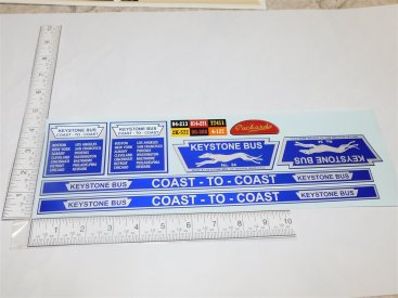 Keystone Large Ride On Bus Replacement Sticker Set Main Image