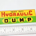 Marx Heavy Duty Hydraulic Dump Truck Replacement Sticker Main Image