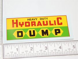 Marx Heavy Duty Hydraulic Dump Truck Replacement Sticker