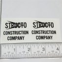 Structo Construction Company Truck Replacement Stickers Main Image