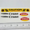 Mighty Tonka Crane Replacement Sticker Set Main Image